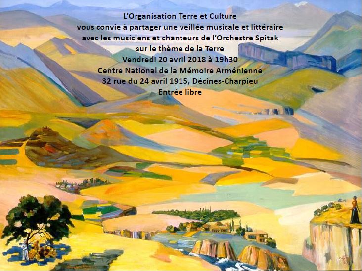Veillée commémorative musicale et littéraire à l'occasion de la commémoration du 24 avril