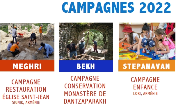 OTC campagnes de travail volontaire été 2022 en Arménie