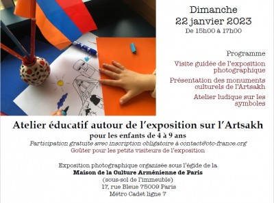 Atelier éducatif autour de l'exposition sur le patrimoine de l'Artsakh