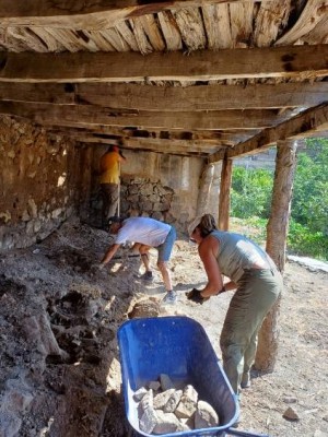 Chantier de la campagne de Terre et Culture à Meghri en 2023
