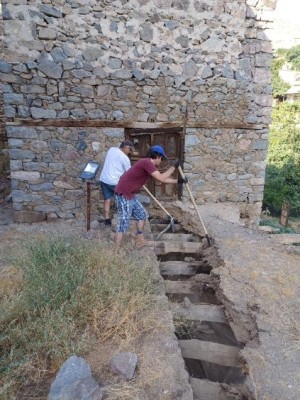 Chantier de la campagne de Terre et Culture à Meghri en 2023