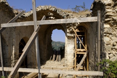 Consolidation de l'église Sainte-Hripsimé de Srachen en Arménie