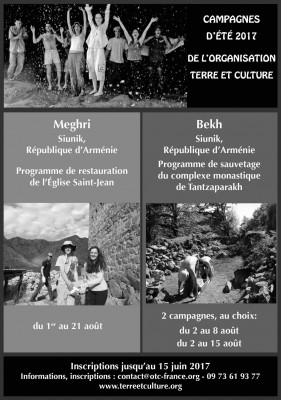 Campagnes de travail volontaire été 20107 en Arménie