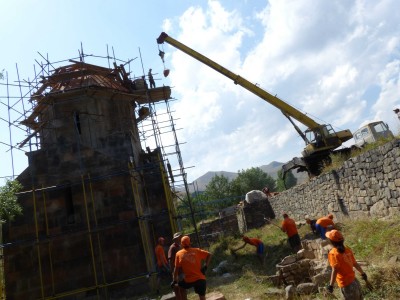 Restauration de l'église de Chiragamoud