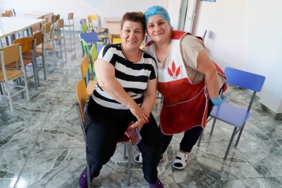 Lucine Gasparyan (directrice d'école) et Haygoush