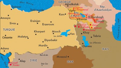 Lieux de réalisation des programmes et campagnes de l'Organisation Terre et Culture 