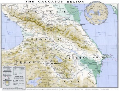 Arméne actuelle dans la région du Caucase