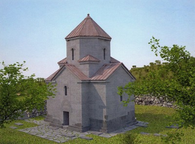 maquette de l'église de Tchitchkhanavank